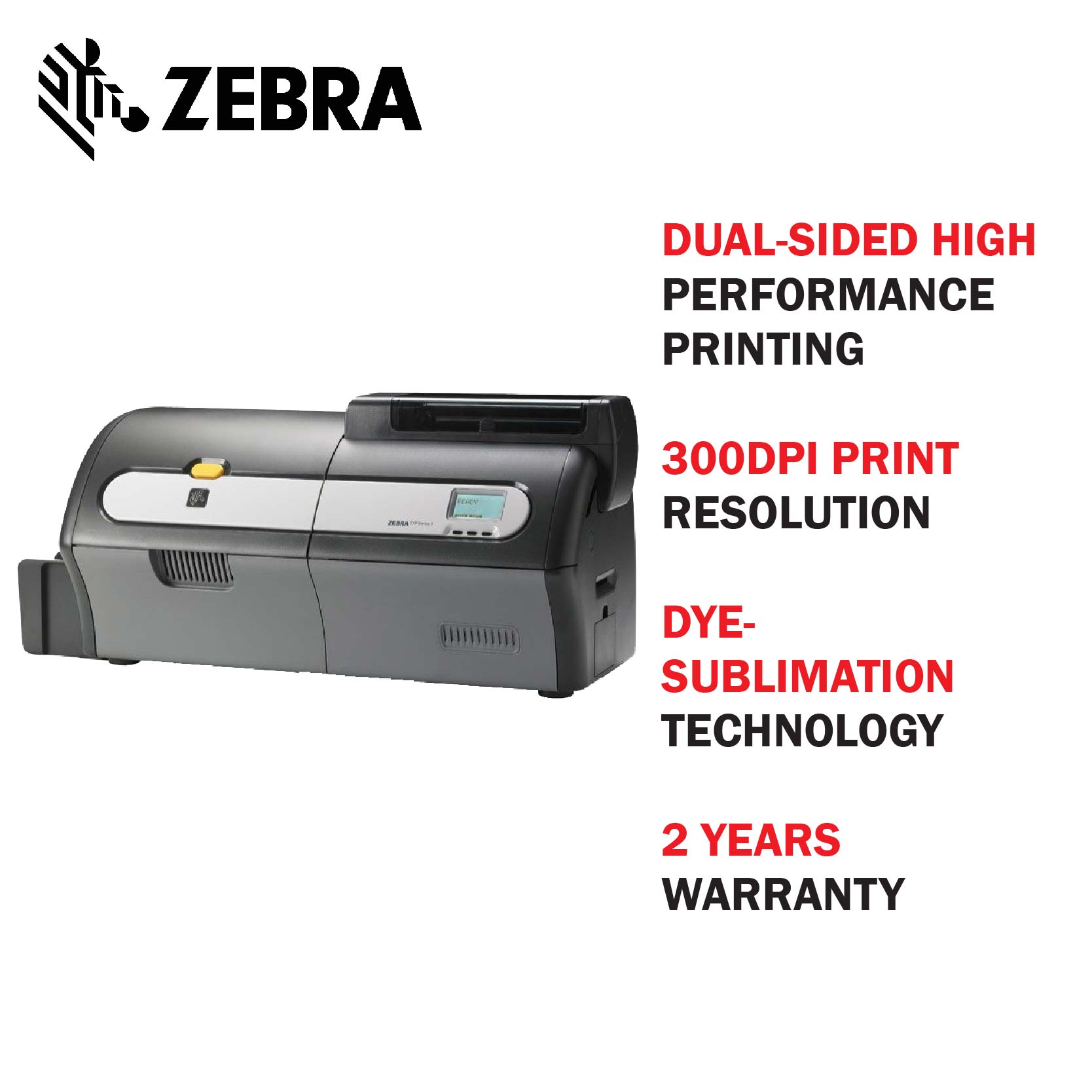 Zebra ZXP Series 9 Dual-Sided ID Card Printer with Lamination Option