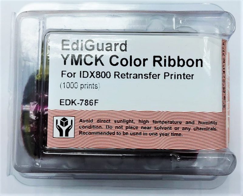 Ediguard IDX800/380 YMCK Color Ribbon (1000 Images) [EDK786F